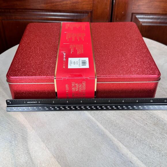 Glitz & Glam 11-Piece Full Face Brush Set Red Rhinestone Handles + Sponges NEW - Picture 15 of 16